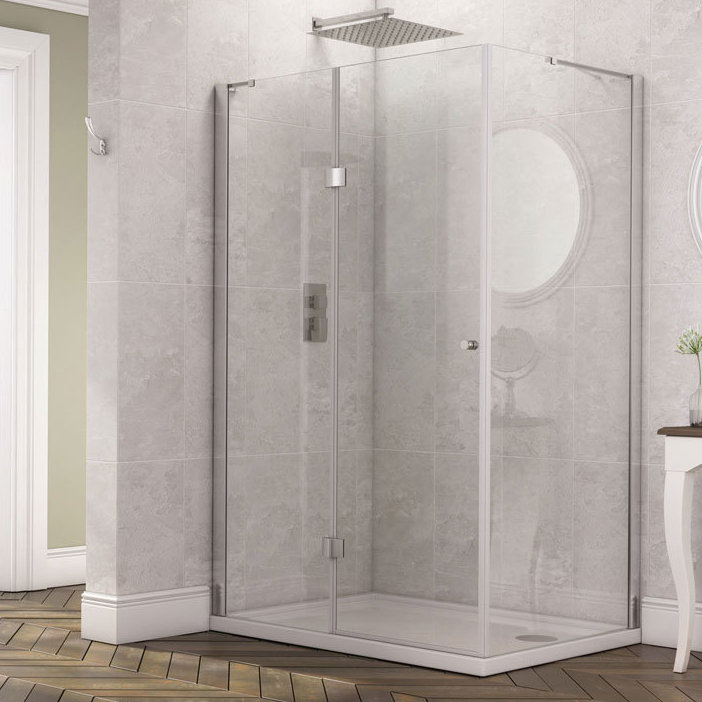  Frameless  Shower Enclosure, 185 cm H x 120 cm W x 90 cm D