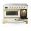 Majestic III Series 48 Inch Induction Range with 6 Induction Elements in Matte Graphite (Brass Trim)-1917753929-1917753920