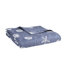 Literie réversible 4 pièces bleu marine - coton avec corail brodé, courtepointe rembourrée double / grand, rembourrage, facile à nettoyer-128860108-128860107
