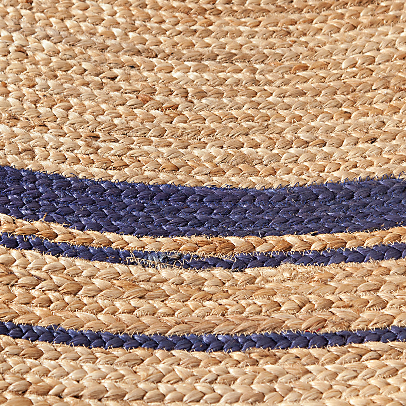 Hand-Braided Jute Rug, Round 8'