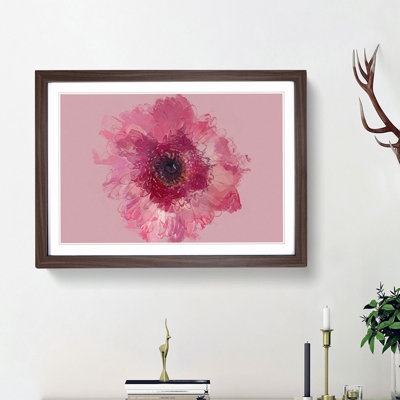 Layers of a Pink Gerbera in Abstract - Picture Frame Graphic Art Print