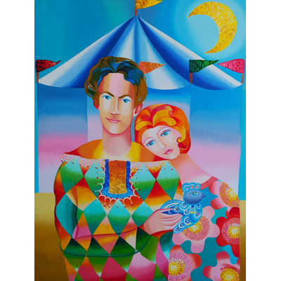Lover In The Circus Print by Mairim Perez Roca