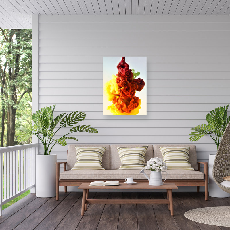 «Eruptions en couleur sur toile» par Rabih Shaacha, H 19 po x l 14 po