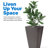 Step2 Bridgeview Square Tall Tapered Plastic Outdoor Planter-83462876-96916905