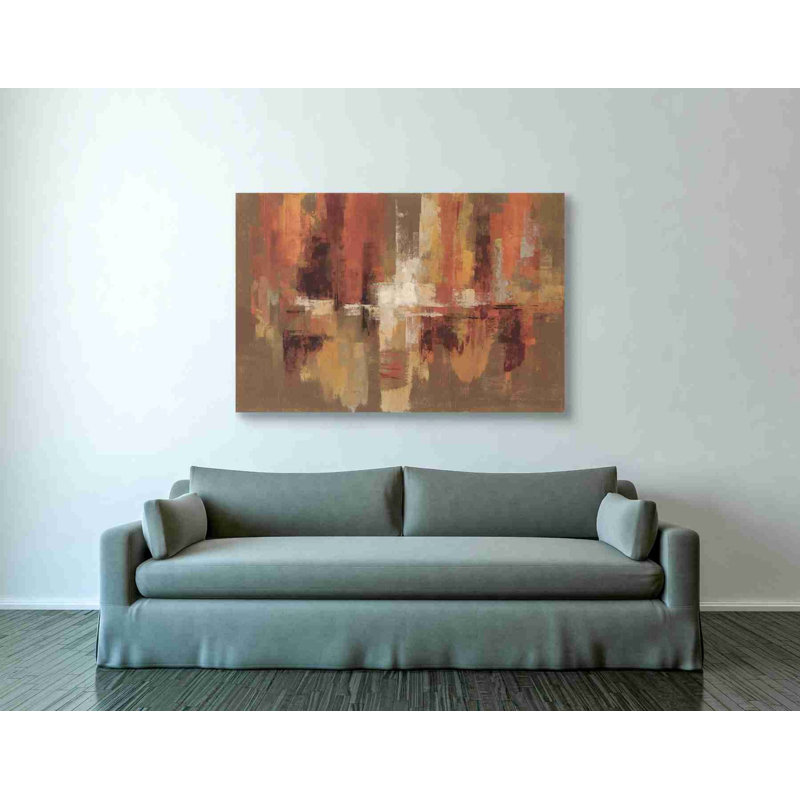 «Castanets» par Silvia Vassileva, art mural sur toile, H 40 po x l 60 po x P 0,75 po