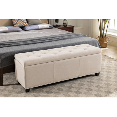 Allex Fabric Upholstered Storage Bench