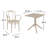 Farrah Square 2 - Person 60" Long Bistro Set-1201917558