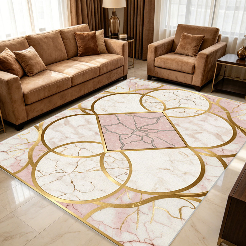Lilac Purple area rugs for Living Room, Soft and Comfortable, Suitable for all seasons, easy to maintain, machine washable Indoor floor mat, Under Table Farmhouse suitable for Bedroom, Dining Room, Study,  Balcony, Home Decor Patio