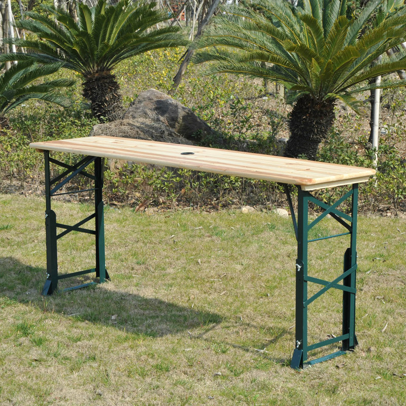 Table de camping en bois manufacturé Laforce