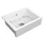 Domo 60S Retro-Fit, Ceramic Kitchen Sink, White, with Bottom Grid - 620x495mm