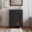 Meuble-lavabo moderne avec lavabo supérieur, 2 tiroirs et tiroir rabattable pour un rangement efficace et une conception élégante-1461882049