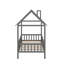 Lit simple en bois avec clôture-228077495
