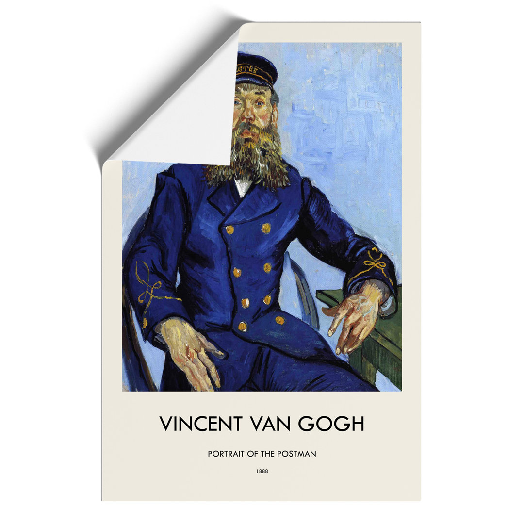 The Postman Joseph Roulin Print by Vincent van Gogh - Frameless Print