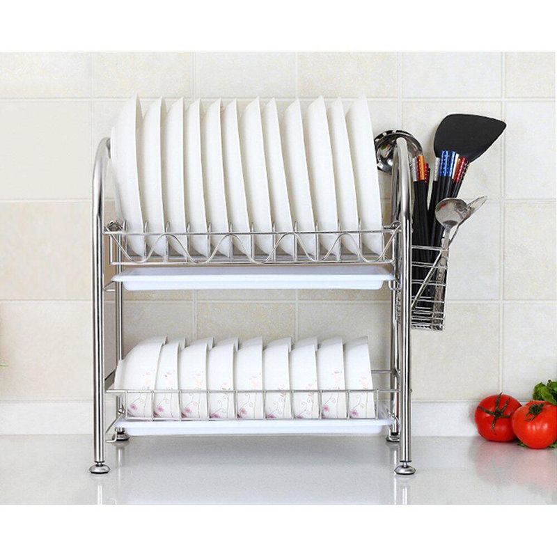 Stainless Steel Two Tier Dish Rack