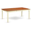 Ensemble de table de salle à manger 5 pièces moderne comprenant une table rectangulaire en bois avec rallonge papillon et 4 chaises de cuisine, babeurre 42 po x 78 po-1408343776-1439755863