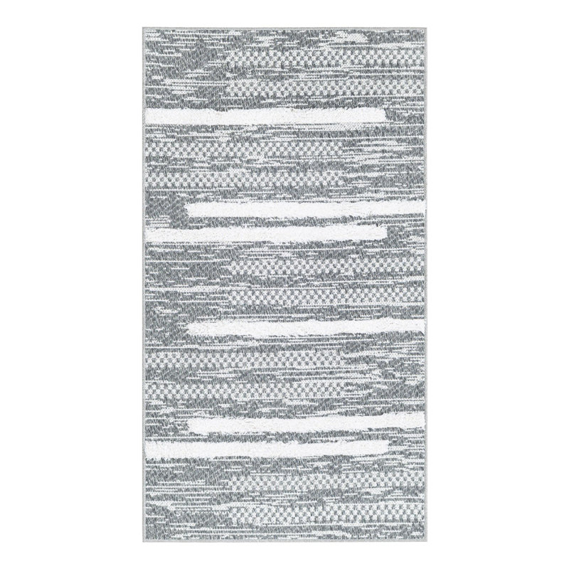 Cotton Striped Indoor Rug, Runner 2'3" x 4'1"
