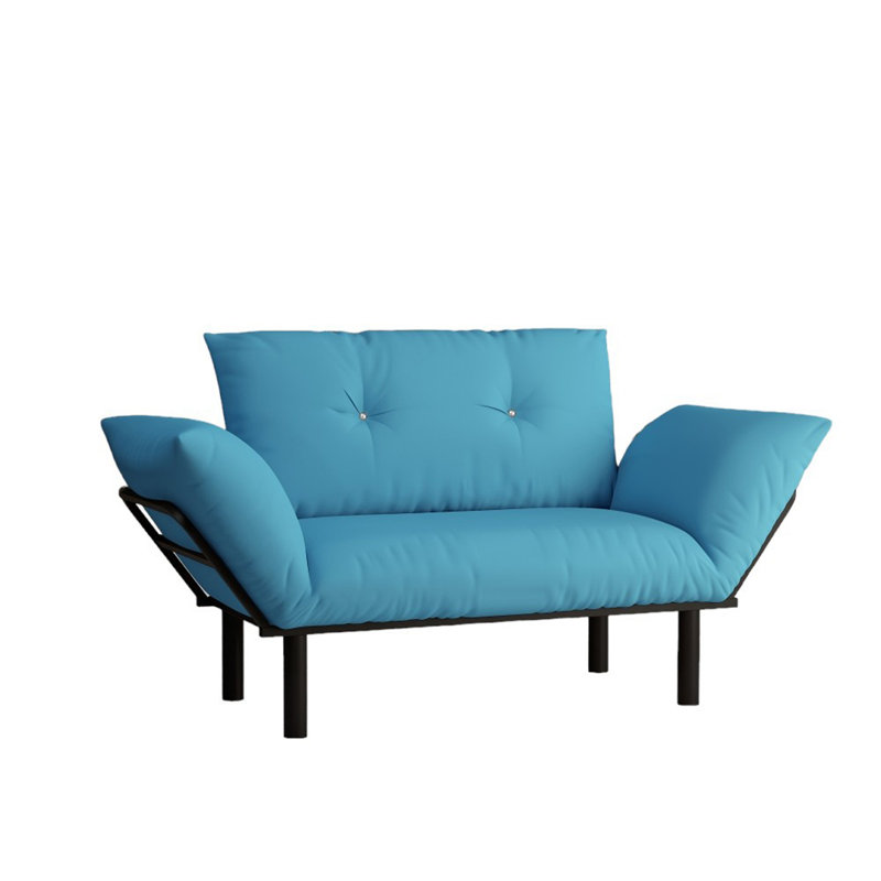 Causeuse Ewald, Tissu turquoise