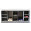  Banc de rangement en bois multi-usages avec coussins, compartiments ouverts et rangement polyvalent pour chaussures, chaussures, espadrilles et accessoires