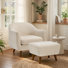 Fauteuil d'appoint avec repose-pieds Kaya Mordern Upholstery