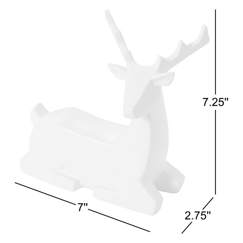 Orrie Minimal Deer Figurine 7"x 2.75"x 7.25"