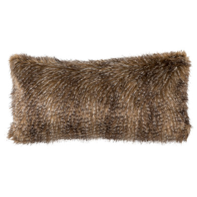 Faux Fur Throw Pillow