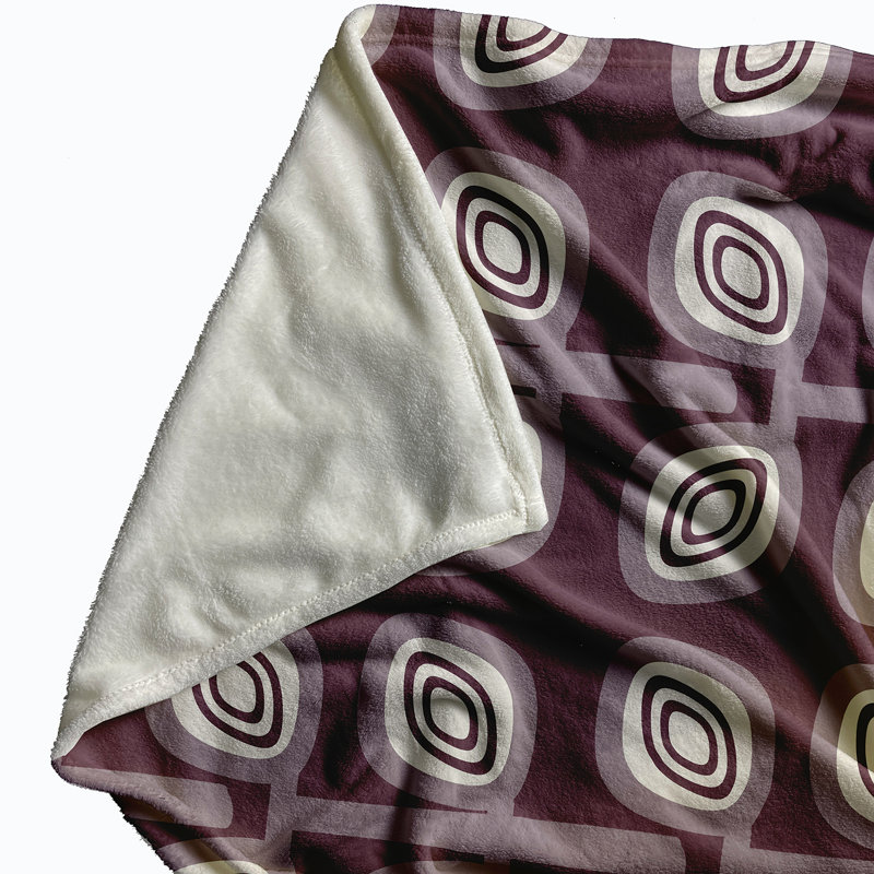 Maja Plain Weave / Muslin Throw Blanket, Purple
