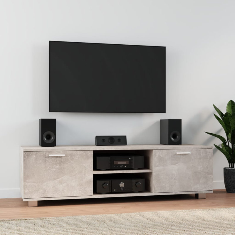 Aspen Hill TV Stand, Concrete Grey, 140 cm