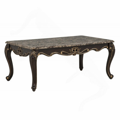 Table basse en faux marbre Traditional