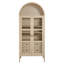Nolan Tall Arched Storage Display Cabinet In Walnut Hickory-105239778