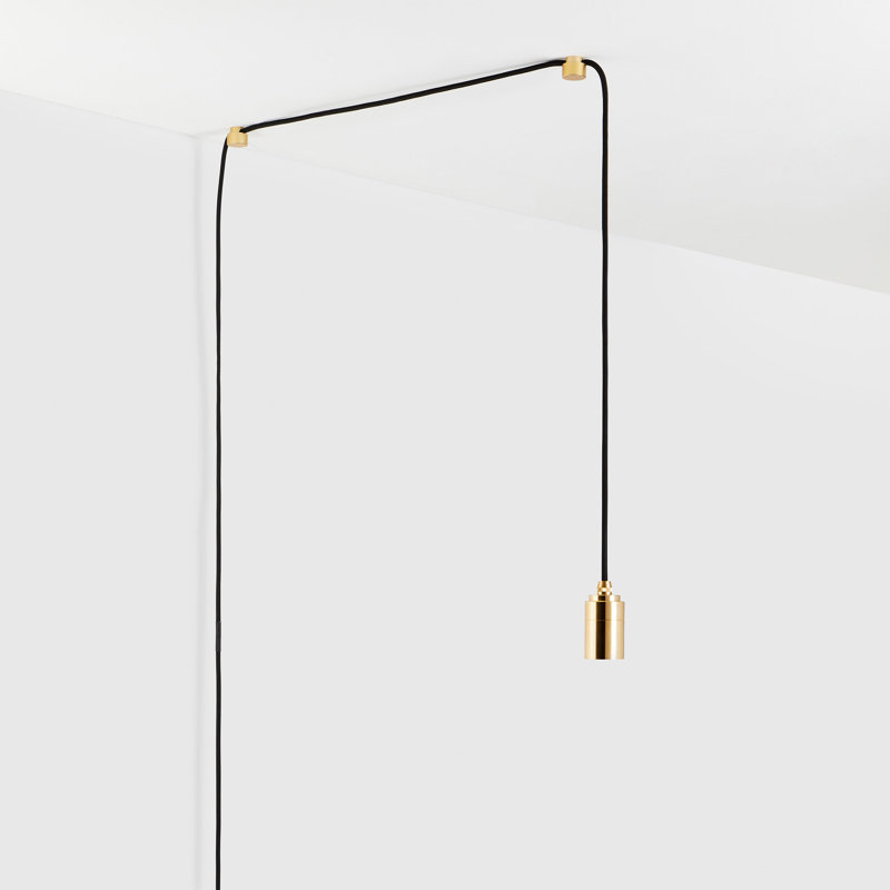 Oval II Plug-In Pendant In Brass