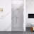 Semi-Frameless Circular Pivot Shower Door In Chrome With 1/4" (6Mm) Thick Tempered Glass-120129695