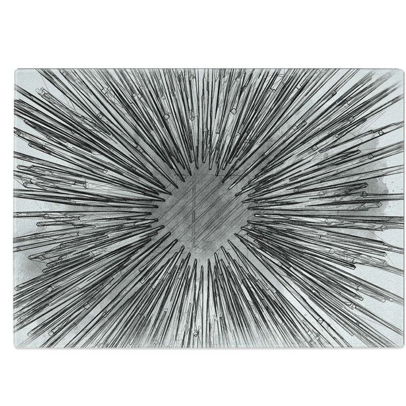 Glass Explosion of Joy in Abstract Chopping Board, 39 cm W x 28.5 cm L