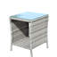 Table basse de patio avec verre trempé de 19,81 po x 19,81 po x 21 po-276510895