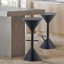 Tabouret de bar moderne en métal de style sablier sans dossier 29,75 po avec repose-pieds pour îlot de cuisine et bar Home-1880467848