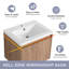 Meuble-lavabo flottant mural 36 po avec plateau en résine et portes à fermeture en douceur 36 po