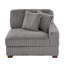Upholstered Side Chair with Footstool-948402428