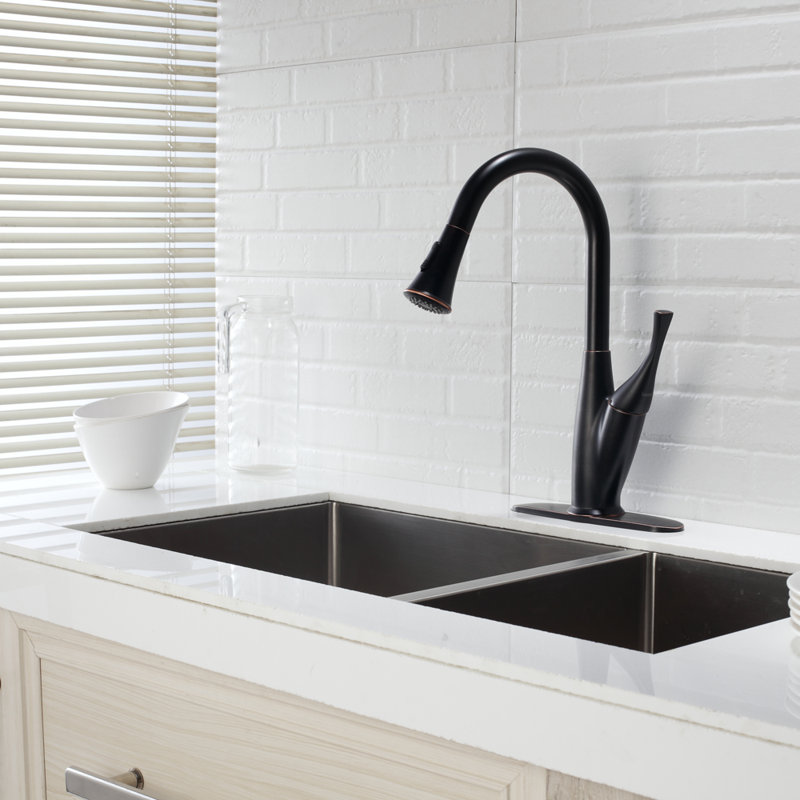 Décoration de cuisine moderne en acier inoxydable bronze huilé