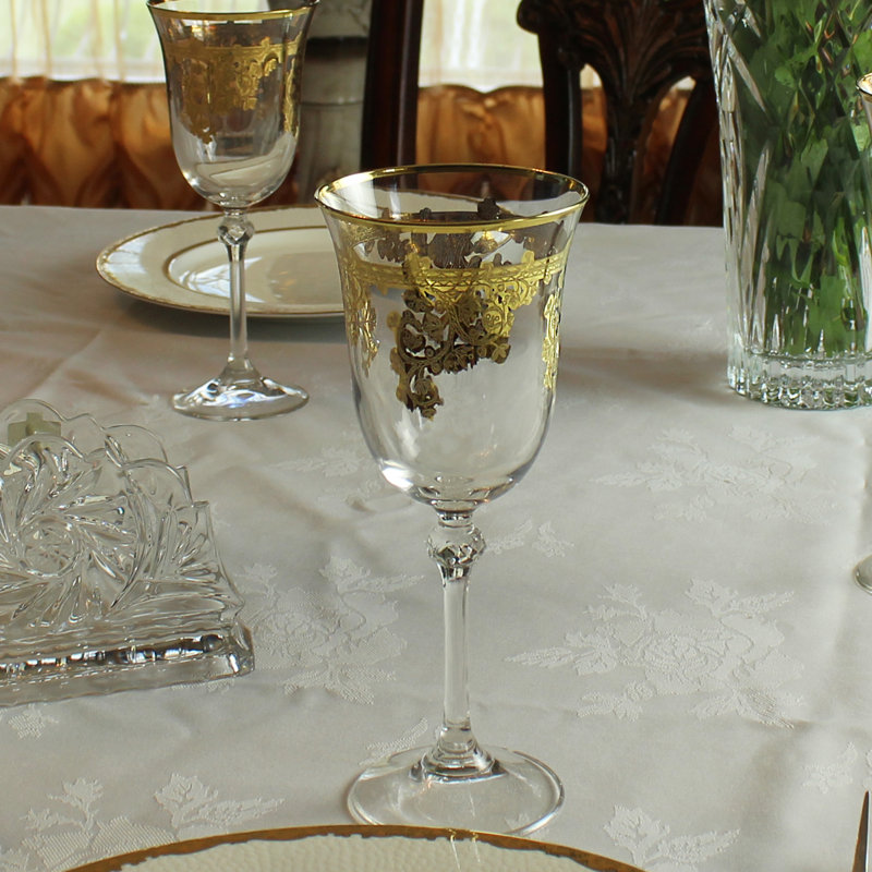7oz. Handmade Crystal Wine Glass Set