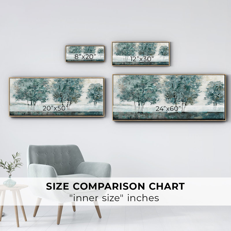 Teal Sentinel- Framed Canvas