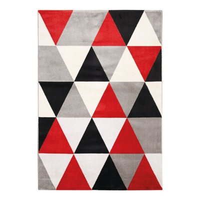 Ginnifer Geometric Shag Area Rug