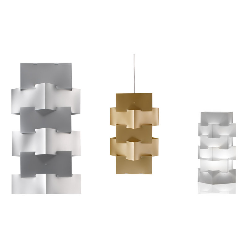 Building 64.56" Column Floor Lamp, Silver