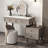 Makeup Vanity with Light mirror,4 drawers