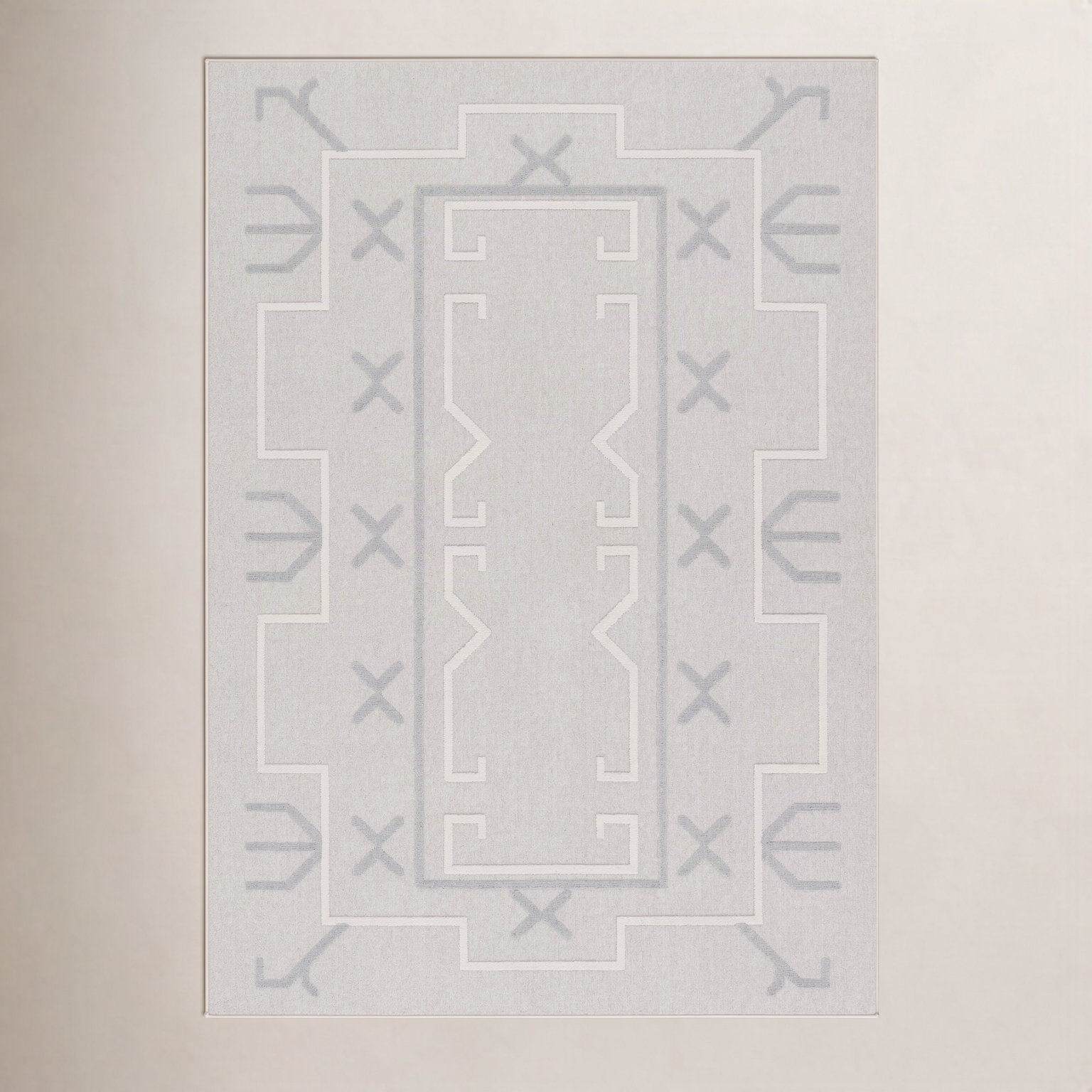 Colada Geometric Outdoor Rug, Rectangle 5'3" x 7'6"