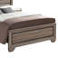 Grand lit délavé taupe délavé - Transformez la chambre à coucher en panneau Haven rustique pour ajouter du style à votre décor