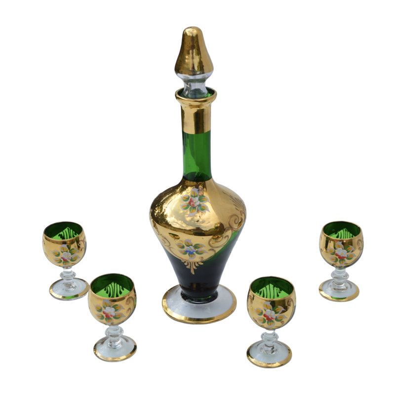Glass 5 - Piece Beverage Serving Set