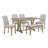 6-Piece Farmhouse Dining Table Set, Rectangular Trestle Table And 4 Upholstered Chairs & Bench For Dining Room-226827424