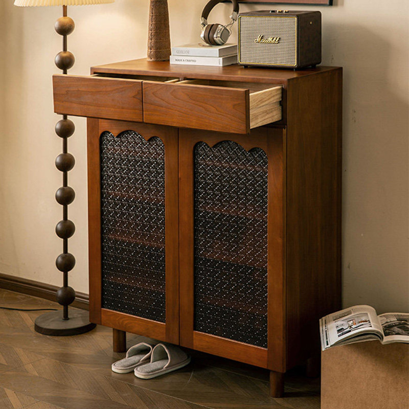 Armoire à chaussures de style nordique avec rangement rétro