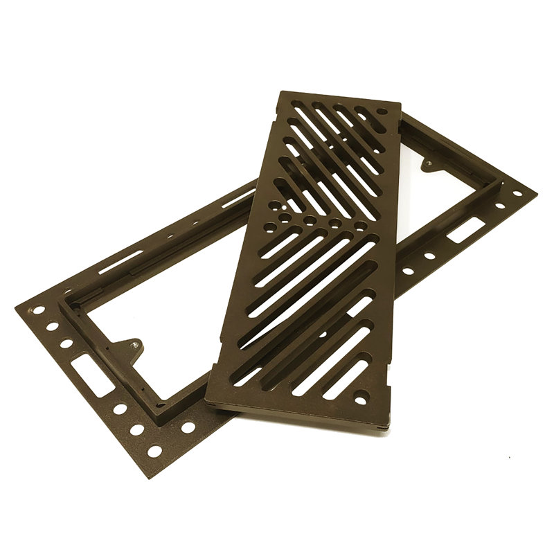 Évent de plancher encastré en métal Vent12, Feuille brûlée