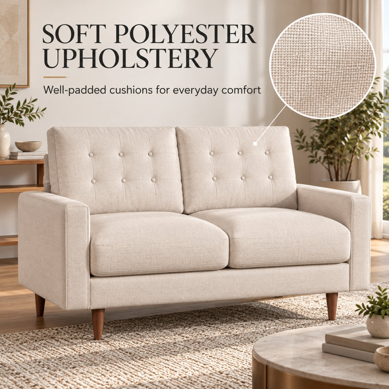 Upholstered 50.4 " Sofa, Beige