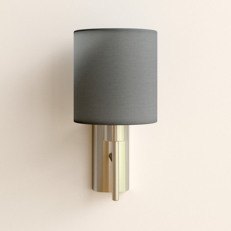 Patience Steel Armed Sconce, Grey